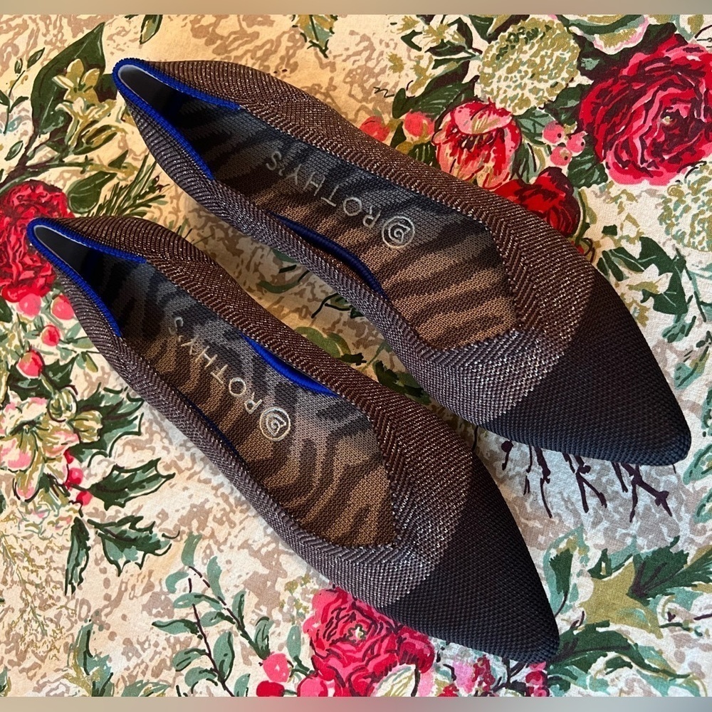 Rothy's Twilight Metallic The Point Captoe Flats … - image 3